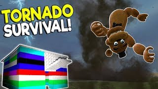 F-5 TORNADO SURVIVAL VS LEGO BASE CHALLENGE! - Garry's Mod Gameplay - Gmod Tornado Base Building