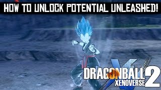 Dragon Ball Xenoverse 2 - How to unlock Potential Unleashed Transformation & Time Patroller Clothes!