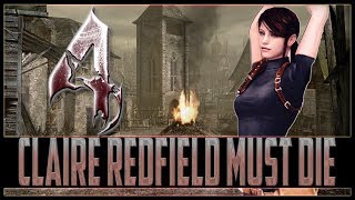 Resident Evil 4 (Clássico) CLAIRE REDFIELD MUST DIE AO VIVO!!
