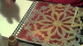 Easy Reverse Stencil Technique Art Journaling