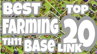 Top 20 Best Th11 Farming Base  | Farming Base CoC