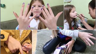 VLOG Челлендж с длинными ногтями / Подготовка к Хеллоуин