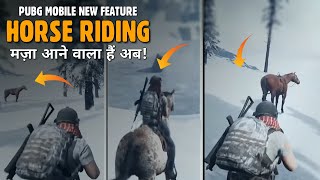 PUBG MOBILE: *HORSE RIDING* New Upcoming feature of pubg mobile, Horse Riding Leakes | gamexpro