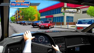 Покупаем свою первую машину! Реальная жизнь в city car driving ! Рп задания + играем на руле