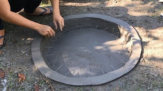 Ideas from cement - Fountains, flower pots, small fish ponds, all in one idea .