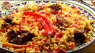 Плов из круглозёрного риса и говядины. Просто, вкусно, недорого.