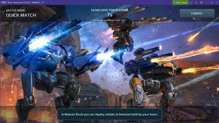 War Robots test server, 2019 Jun 29-30, Version 5.2.0 (636)