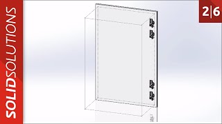 SOLIDWORKS SWOOD Door Design Tutorial - Basic Hinge Setup