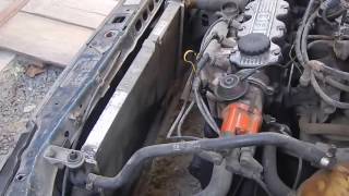 Опель Кадет (Как снять радиатор системы охлаждения) Opel Kadet