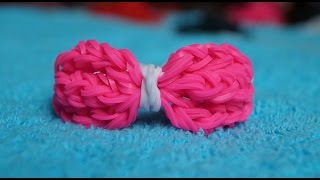Браслеты из резинок. Браслет из резинок Бантик без станка