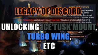 Legacy of Discord - Unlocking Ice Tusk, Turbo Wing, etc