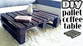DIY - pallet coffee table | NO power tools ?