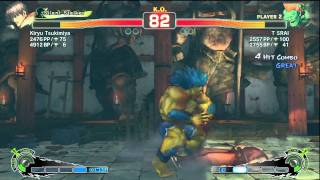 SSF4-AE: Kiryu Tsukumiya [Guy] VS T SRAI [Blanka] - 2 Matches