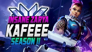 BEST ZARYA IN THE WORLD - Kafeee! 60 ELIMS![ OVERWATCH SEASON 11 TOP 500 ]
