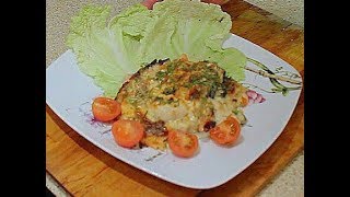 Рыба запеченная в духовке  по-гречески
