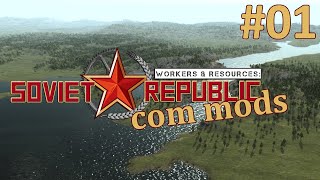 Workers & Resources: Soviet Republic (com mods) - Pescadores da Sibéria! ep 01