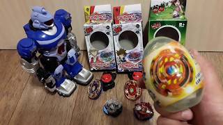 Beyblade Burst Бейблэйд Бёрст русский.... Волчки Бэйблэйд в яйцах обзор.