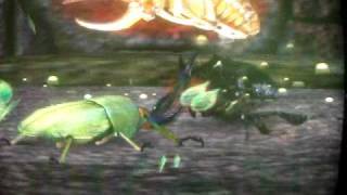 Mushiking - Papua Golden Stag VS Mutant Beetles