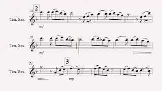 Song From a Secret Garden (tenor saxophone sheet music)