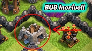 É possível MOVER o CASTELO QUEBRADO? - Clash Of Clans - BUG