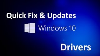 How to Quick Fix & Update Drivers on Windows 10!!!