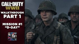 Call of Duty: WW2 | Gameplay Walkthrough | Part 1 D-DAY (PC/1440/60fps) | CenterStrain01