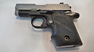 Sig Sauer P238 Grip Replacement (Hogue Rubber Grips)