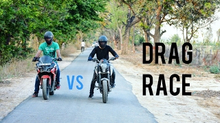 KTM Duke 200 Vs Pulsar RS 200 | Drag race