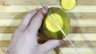 Как чистить манго с косточкой. ?