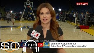 Rachel Nichols describes 'tense, angry, hurt' Cavs locker room after Game 1 | SC with SVP | ESPN