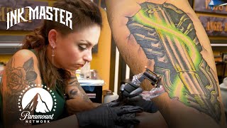 'Neon Lights' Elimination Tattoo Challenge Highlight ? Turf War (Season 13)