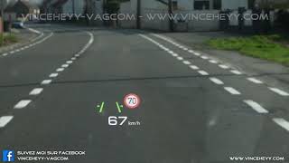 Audi Q7 (4M) -  AUDI ACTIVE LANE ASSIST ON HUD HEAD UP DISPLAY