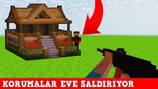 HIRSIZ VS POLİS #67 - Korumalar Eve Saldırıyor (Minecraft)