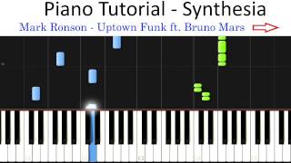 Mark Ronson   Uptown Funk ft  Bruno Mars   Piano Tutorial   Synthesia