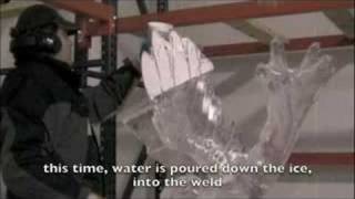 Better ice sculptures with the aluminum plate ice welding method