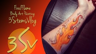 Fire Flame Body Art Painting