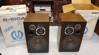 Khui Thùng Loa Pioneer S-180A. ( Hoa Hậu - Nguyên Thùng Xốp )Đẹp Nhất VN. Seri Loa+Thùng Trùng nhau