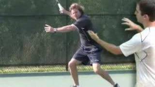 Tennis Lesson: Forehand Step 3 - Swing to Contact