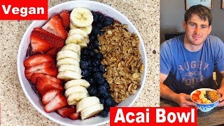 Acai Bowl with Homemade Granola (Vegan)