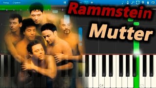 Rammstein - Mutter [Piano Tutorial] Synthesia