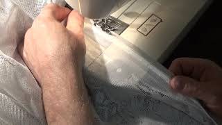 Как пришить ленту на тюль.
