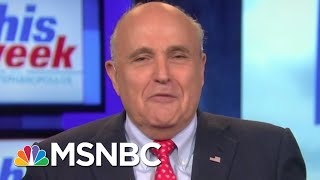 President Donald Trump's Reportedly Getting Frustrated With Rudy Giuliani | The 11th Hour | MSNBC