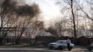 В Ярославле в гаражном кооперативе случился пожар