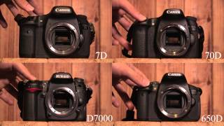 Canon 7D, 70D, 650D Nikon D7000 Continuous Shooting Test