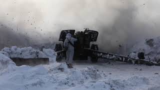 Учение артиллеристов в Кемеровской области