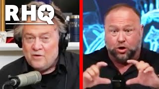 Steve Bannon, Alex Jones GUSH Over Each Other In Bizarre Interview