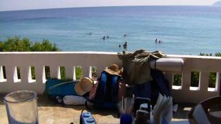Alonissos - taverna at Megalo Mourtias, 2010
