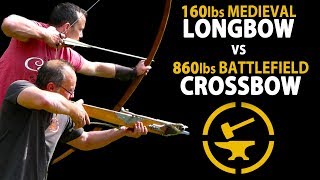 Medieval Warbow vs Windlass Crossbow - Speed, Accuracy