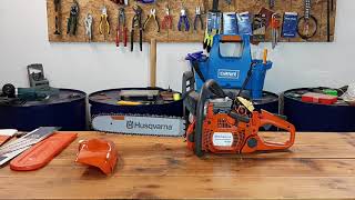 Chainsaw Husqvarna 450 II , Model 2020 , Unboxing , Build , Video Tour