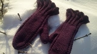 Вязание для начинающих. Варежки с рюшем. Часть 4 (окончание)